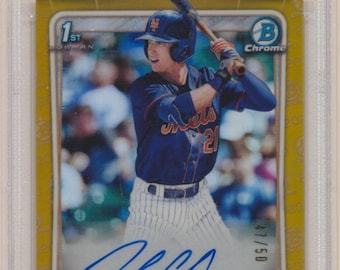 MLB Baseball Hot Pack:1 Guaranteed Graded Card+8 Miscellaneous Cards! Bowman Pete Crow Armstrong Gold Refractor Rookie Auto Chaser Pack-READ