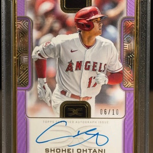 MLB Baseball Hot Pack: 2 Garantierte Autos / Relikte + 20 Verschiedene Karten! Topps Definitive Shohei Ohtani Lila Eingerahmt Auto Chaser Pack-READ