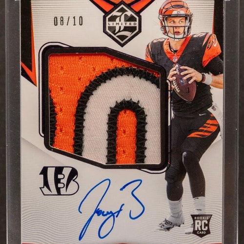 Joe Burrow Panini Limited Rookie Patch Auto /10 Chaser Pack
