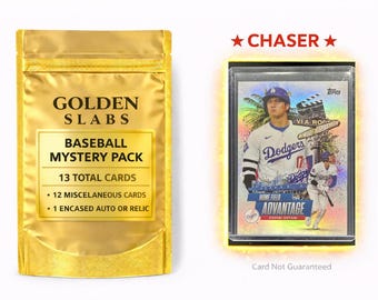 MLB Baseball Hot Pack:1 Guaranteed Auto or Relic Encased Card+12 Miscellaneous Cards!Shohei Ohtani Topps Homefield Advantage Case Hit Chaser