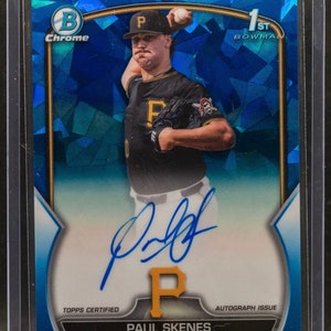 MLB Baseball Hot Pack: 1 Garantiertes Autos / Relikt + 20 Verschiedene Karten !! 2023 Bowman Chrome Sapphire Paul Skenes Auto Chaser Pack-READ