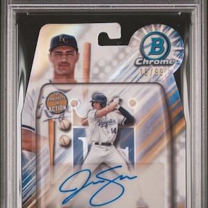 MLB Baseball Hot Pack:1 Garantiert abgestufte Karte + 10 Verschiedene Karten! Bowman Draft Jac Caglianone In Aktion Rookie Auto Chaser Pack-READ