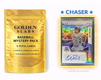 Cal Raleigh Mosaic Rookie Auto Chaser Pack! MLB Baseball Mystery Pack:1 Guaranteed Auto or Relic Encased Card+8 Miscellaneous Cards!