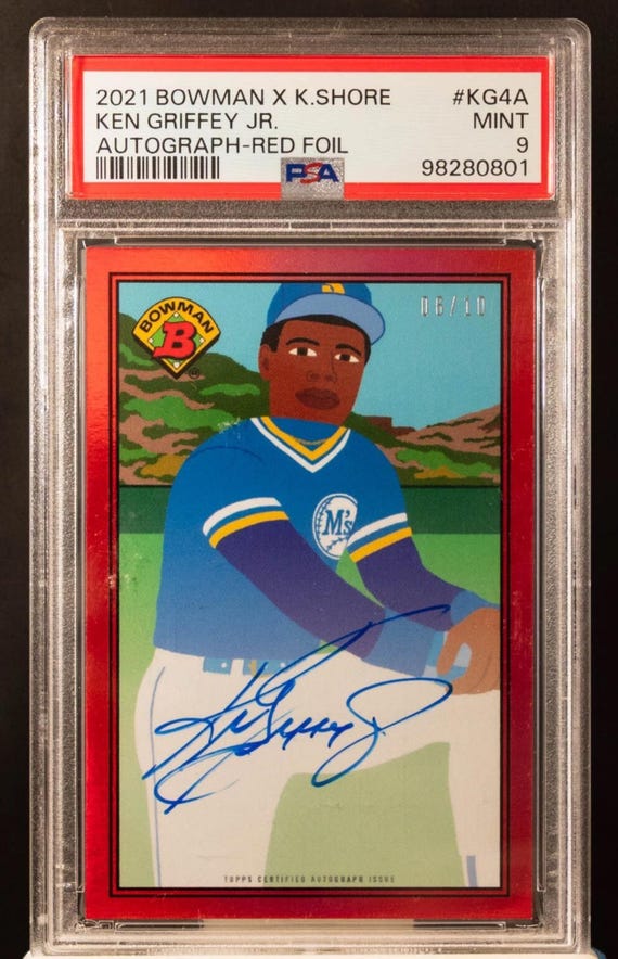 ken griffey jr. graded cards Ken Griffey Jr 1996 Pinnacle Hardball Heroes 1st Graded 10 MLB Card 255  Mariners