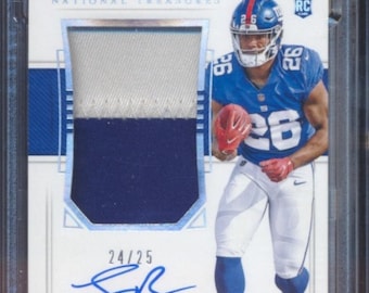 NFL Football Hot Pack:1 Guaranteed Graded Card+10 Miscellaneous Cards!National Treasures Saquon Barkley Silver Rookie Auto Chaser Pack-READ