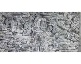 Rock Grey Aquarium 3D Background 120x60cm