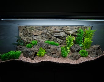 Rock 3D Aquarium Terrarium Hintergrund für 55/75 GALLON Tank