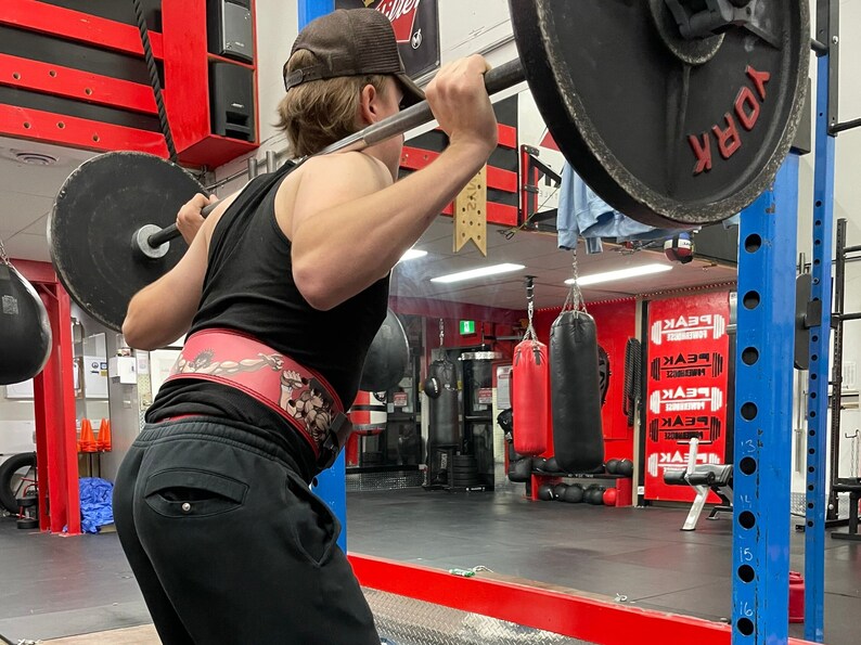 Baki Anime 13mm Leather Lever Weightlifting Belt Gift for Gym Etsy