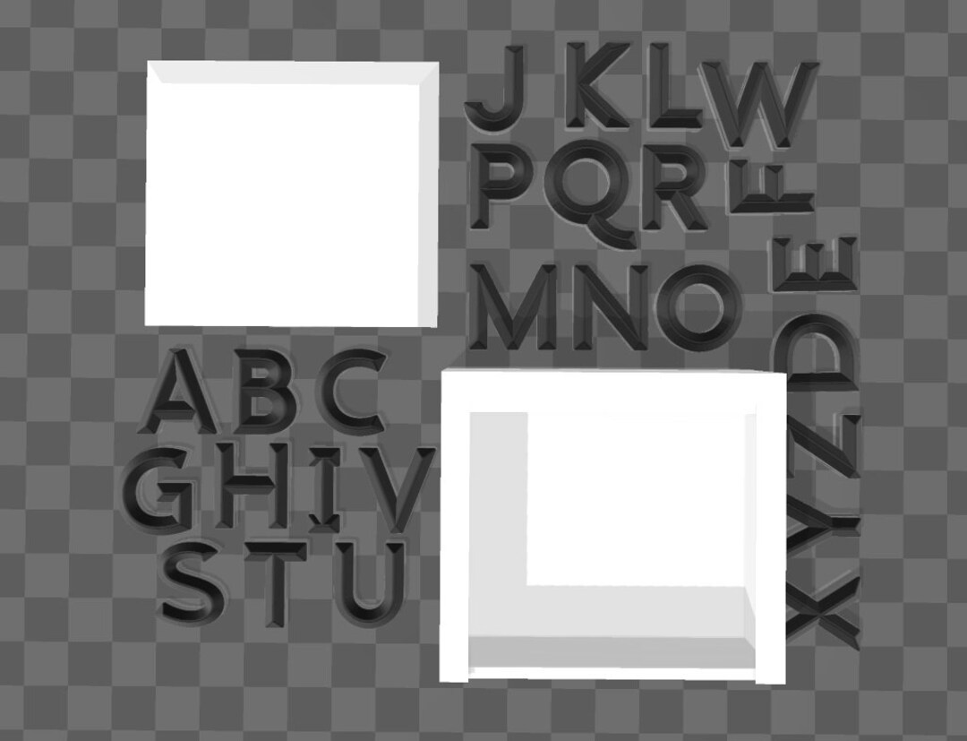 Learning Letter With Box Etsy