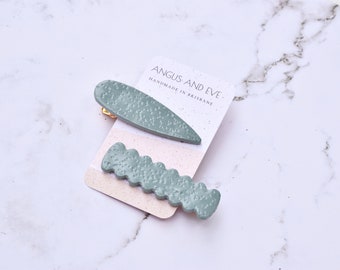 Sage style 2 hair clip set