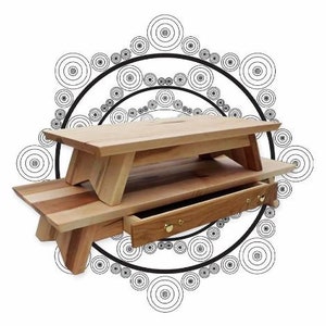 MAPLE Shrine Table Altars.  Solid Hardwood...  Maine "Coastal" Maple Series by EarthBench:  Small Personal Floor Altar.