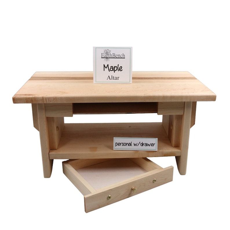 MAPLE ALTARS. Small Personal Altar Tables Solid Maple Hardwood 3 Styles