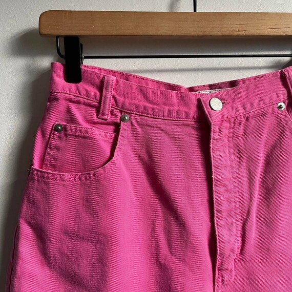 Vintage 90s high waist pink jorts - image 3