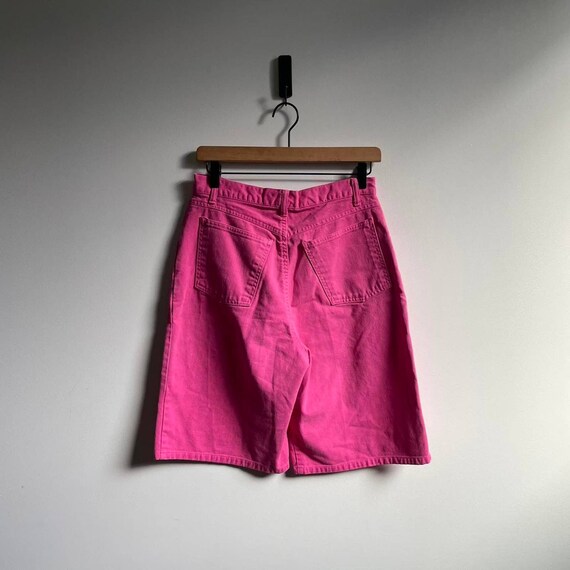 Vintage 90s high waist pink jorts - image 4