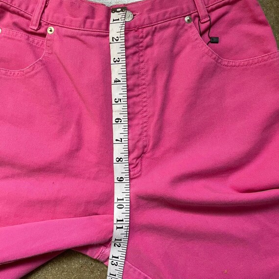 Vintage 90s high waist pink jorts - image 6