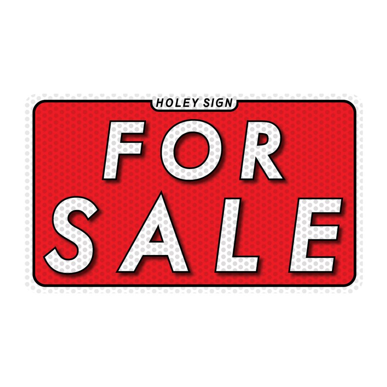 See Through for Sale Signs and Decals for Vehicle Windows 2 Pac Etsy