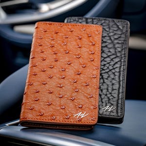 Cartera larga de avestruz, cartera de hombre de avestruz, cartera de diseñador para hombre, mejor cartera de avestruz, cartera larga para hombre, cartera de avestruz para hombre