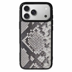 Snake Scales Python Leather Case for iPhone 17 Pro | Classic Phone Cover