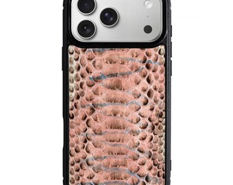 Peru Python Leather Case for iPhone 17 Pro | Classic Phone Cover