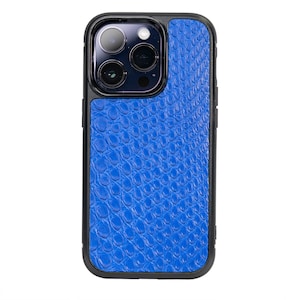 iPhone 14 Pro用ハンドメイドパイソンレザーケース、本物のパイソンレザーハンドメイドiPhoneケース、レザーパイソンiPhone 14 Proパイソンマット