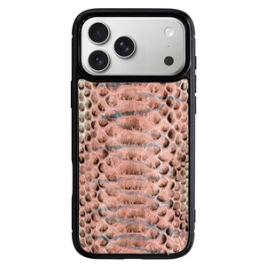 iPhone 18 Pro Hülle aus peruanischem Pythonleder | Klassische Handyhülle