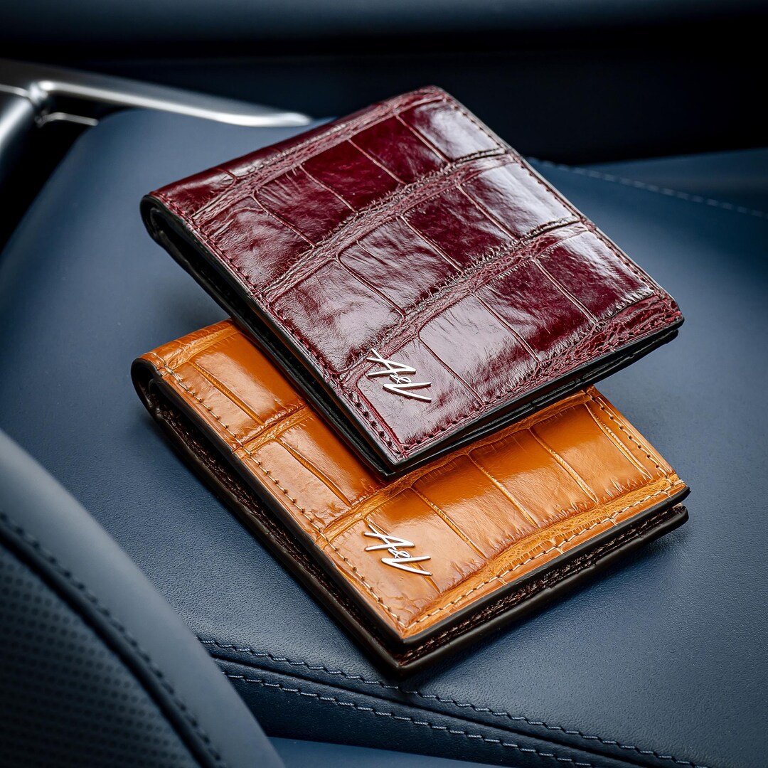 Handmade Alligator Leather Wallet: Luxury Men's Gift - Etsy