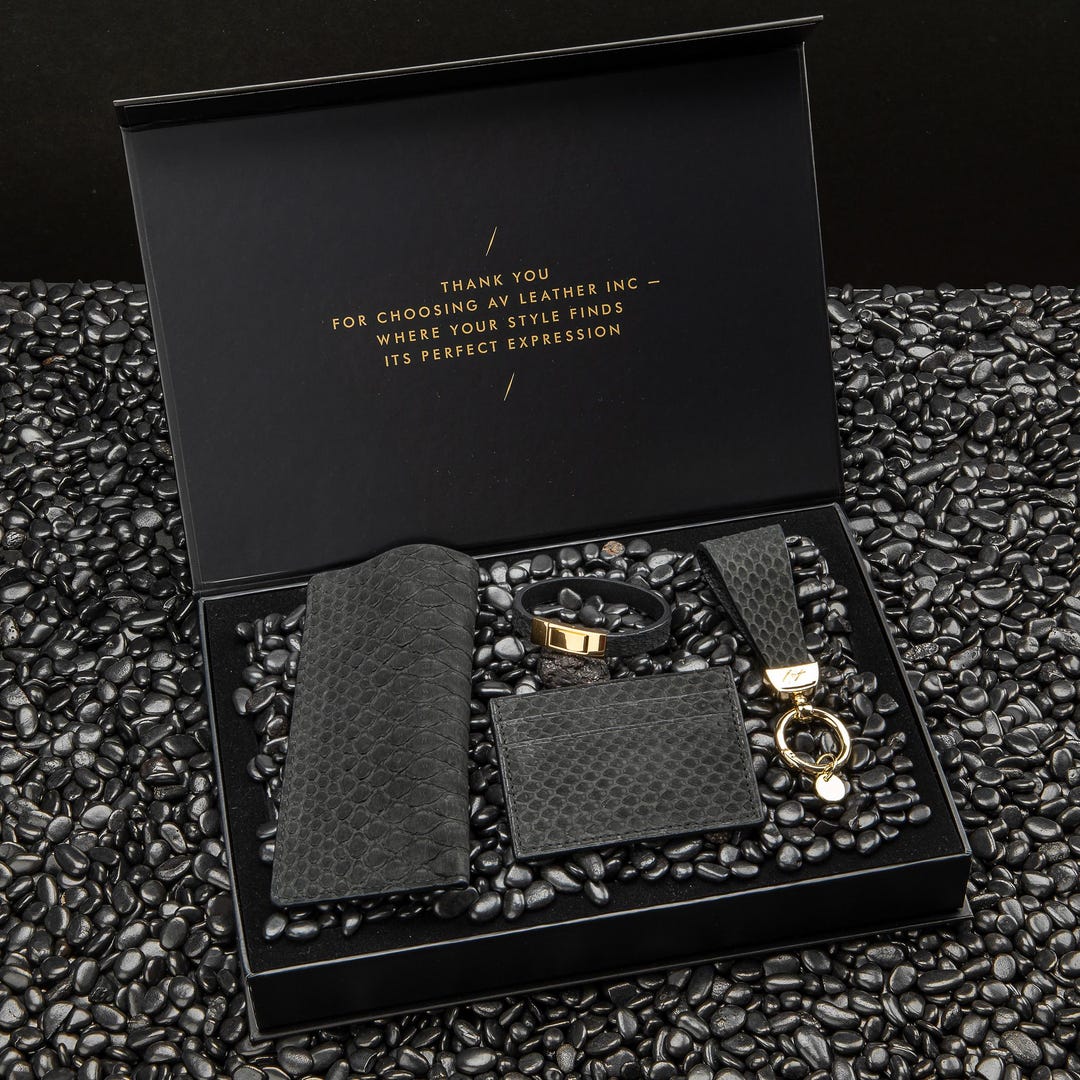 Handmade Python Accessories Gift Box, Exclusive Accessories Set in GIFT ...