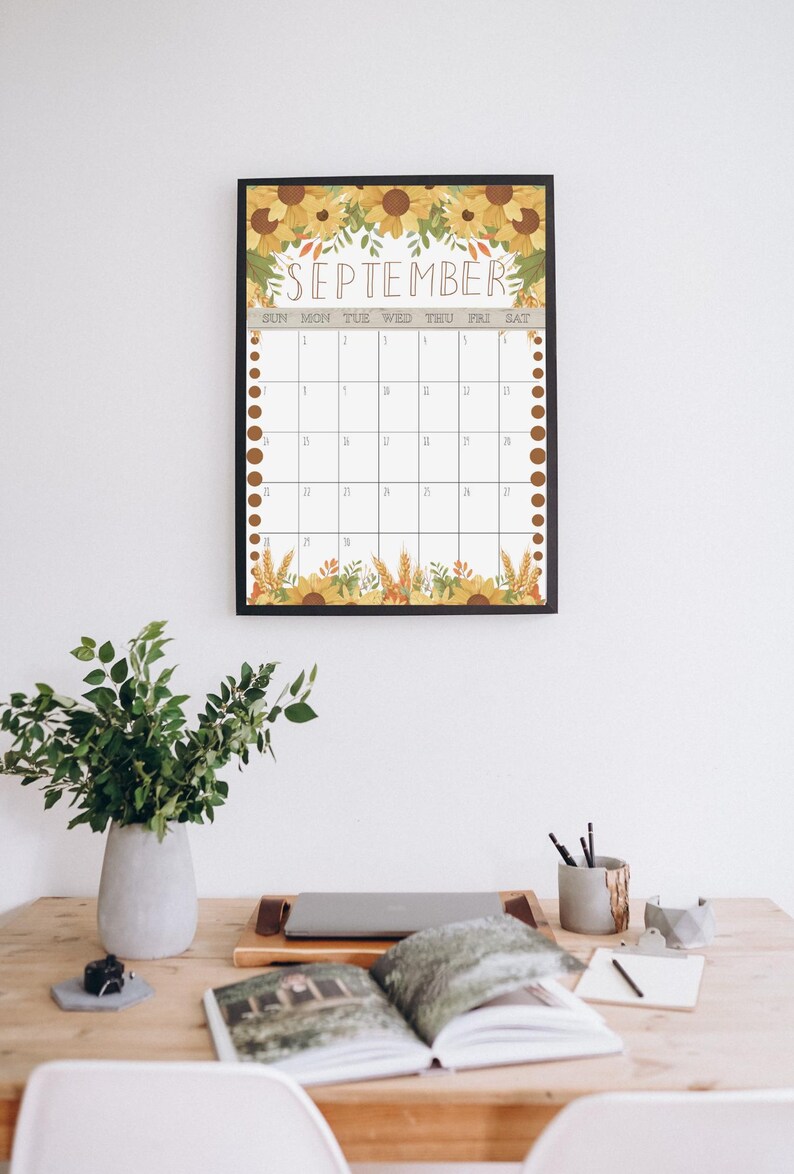 September 2025 Calendar (printable) - Etsy