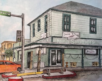 Shrimp and Stuff Restaurant, 39th street, Galveston Texas