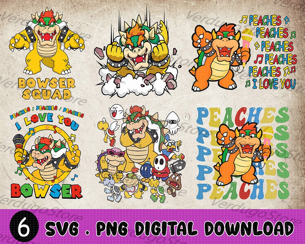 Super Mario Peaches Song SVG, The Super Mario Bros SVG