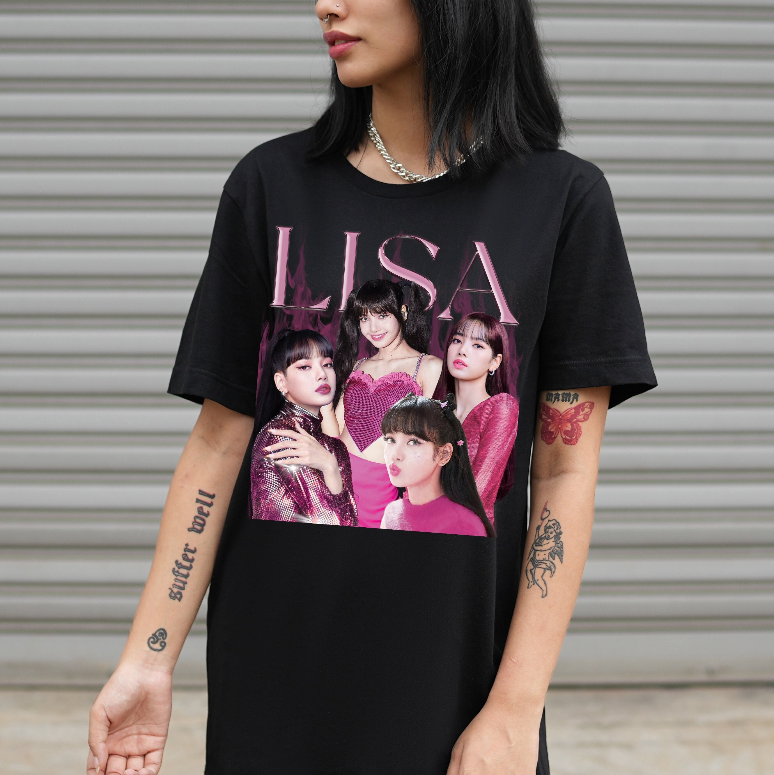 black pink lalisa t shirt
