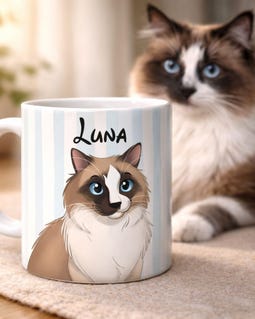 Custom Pet Portrait Mug | Pet Cartoon Drawing from Photo | Dog & Cat Face Picture Cup | Animal Lover Gift | Pet Gift By PixArtCreatives Designed by PixArtCreatives Shop owned by Brianna 3 years on Etsy