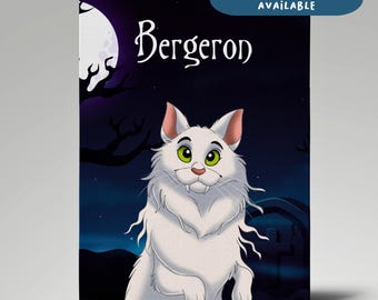 Custom Halloween Pet Portrait, Spooky Pet Art, Personalized Pet Illustration, Halloween Dog Poster, Pet Portrait, Pet Lover Halloween Gift