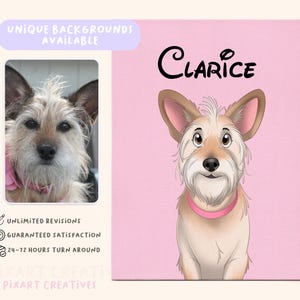 Custom Pet Illustration | Cartoon Style Pet Portrait | Digital Download Art | Unique Cat, Dog, Horse Gift | Custom Pet Artwork Gift
