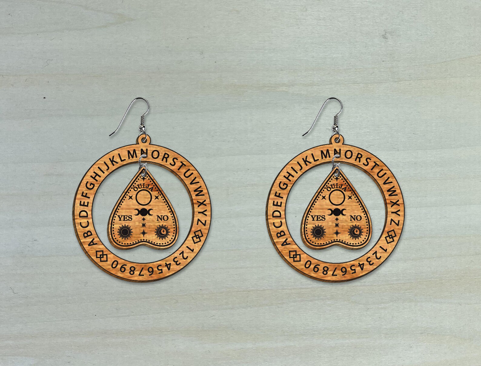 Ouija Board Earrings SVG Spooky Ouija Board Earrings Bundle Etsy