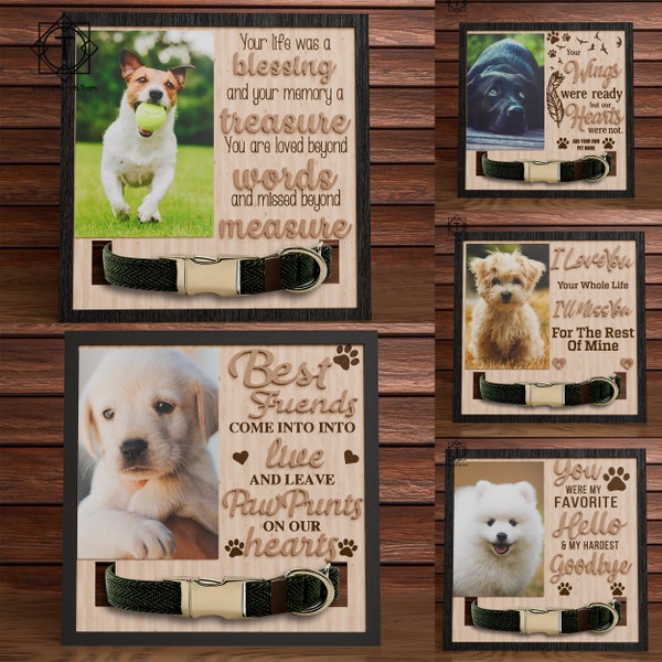 Dog Memorial Photo Frame svg, Dog Photo Frame Lasercut File,Dog Photo svg, Dog Photo Decor, Photo Frame , Animal Svg, dog lover Gift