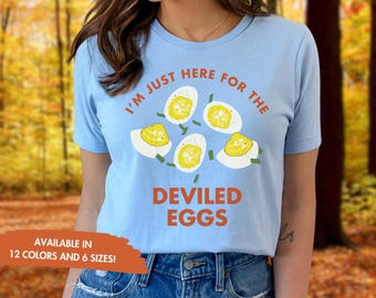 Teufel Eier Shirt Lustige Weihnachten Frau Tshirt Ei Beilage T-Shirt Spaß Essen Mahlzeit Gemütlich Herbst Top Herbst Ästhetisches Shirt Geschenk für sie