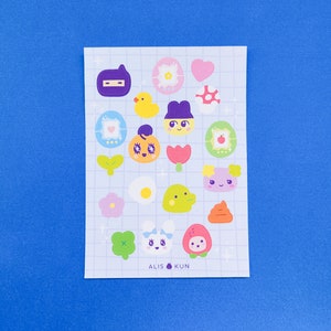 Tamagotchi A6 Sticker Sheet