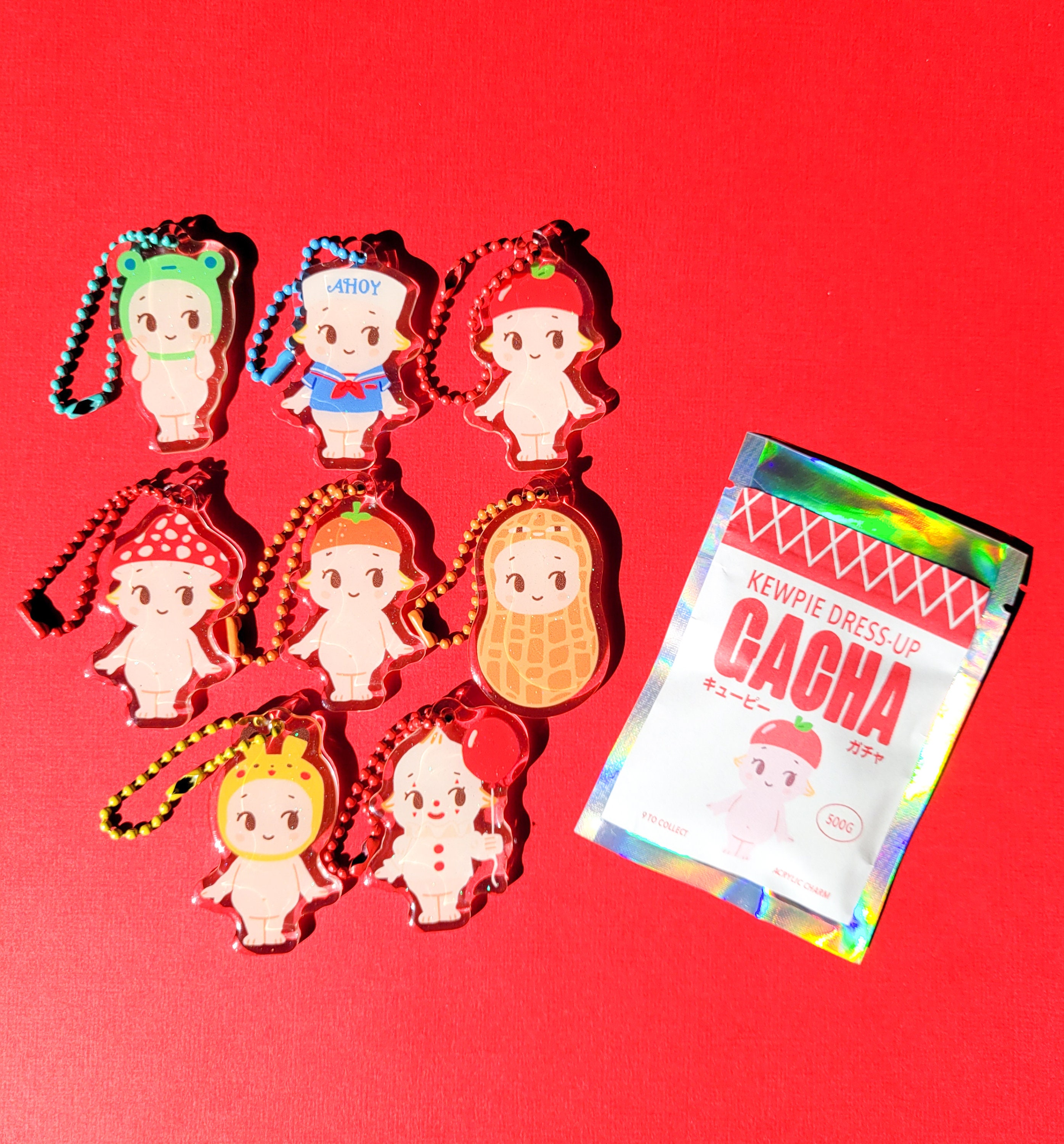 Kewpie and Sonny Angel Gacha Keychain - Etsy