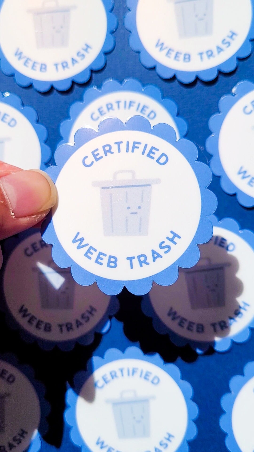 Certified Weeb Trash Sticker - Etsy