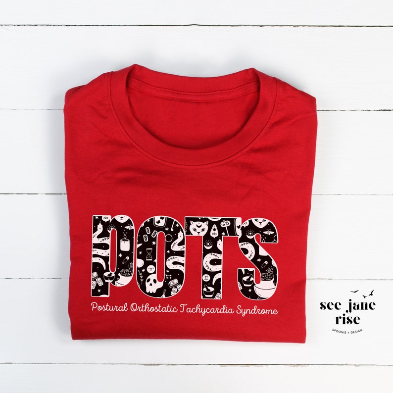 POTS Syndrome Alt Spooky Black & White Print Dysautonomia Etsy