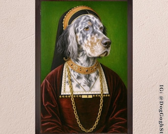 Custom Renaissance Pet Portrait, Pet as Renaissance Royalty, Pet Portrait Canvas, Dog Owner Gift, Cat Owner Gift, Dog Lover Gift, Cat Lover