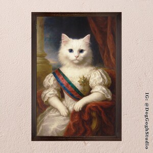 Regal Custom Pet Portrait, Dog Lover Gift, Royal Pet Painting, Pet Lover Gift