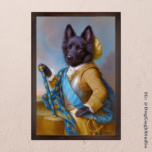 Regal Custom Pet Portrait, Royalty Pet Portrait, Dog Portrait, Cat Portrait, Royal Pet Painting, Funny Cat Gift, Funny Gift For Dog Lover