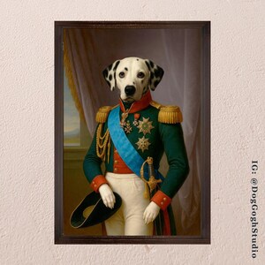 Regal Custom Pet Portrait, Royalty Pet Portrait, Dog Portrait, Cat Portrait, Royal Pet Painting