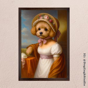 Custom Pet Portrait, Bridgerton Pet Portrait, Regency Dog Portrait, Cat Portrait, Royal Pet Painting, Jane Austen Pet Portrait, Cat Lover