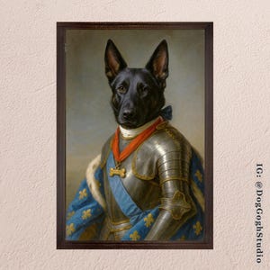 Regal Custom Pet Portrait, Royalty Pet Portrait, Dog Portrait, Cat Portrait, Royal Pet Painting, Regency Era Pet Portrait