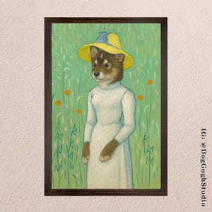Van Gogh Pet Portrait, Dog Portrait, Cat Portrait, Van Gogh Painting, Modern Art Pet Portrait, Custom Van Gogh Dog Painting, Custom Van Gogh