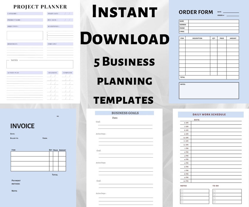 Business Planning Templates to Increase Productivity in Your Business Business Planning Templates to Increase Productivity in Your Business