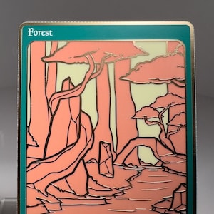 Basic Land Forest, Full Art Gold Plated Proxy Card